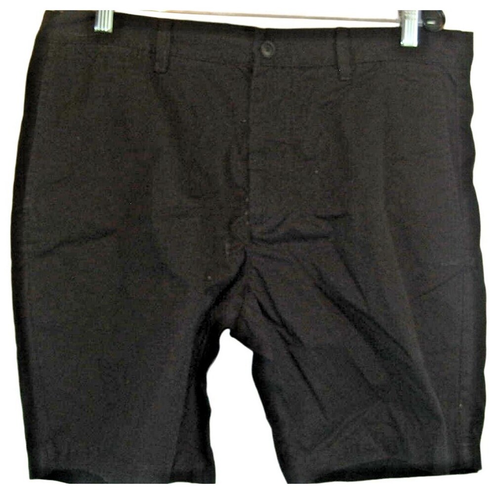 Mens NWT LOGG Navy Cotton Flat Front Bermuda Shorts sz 36 x 9"